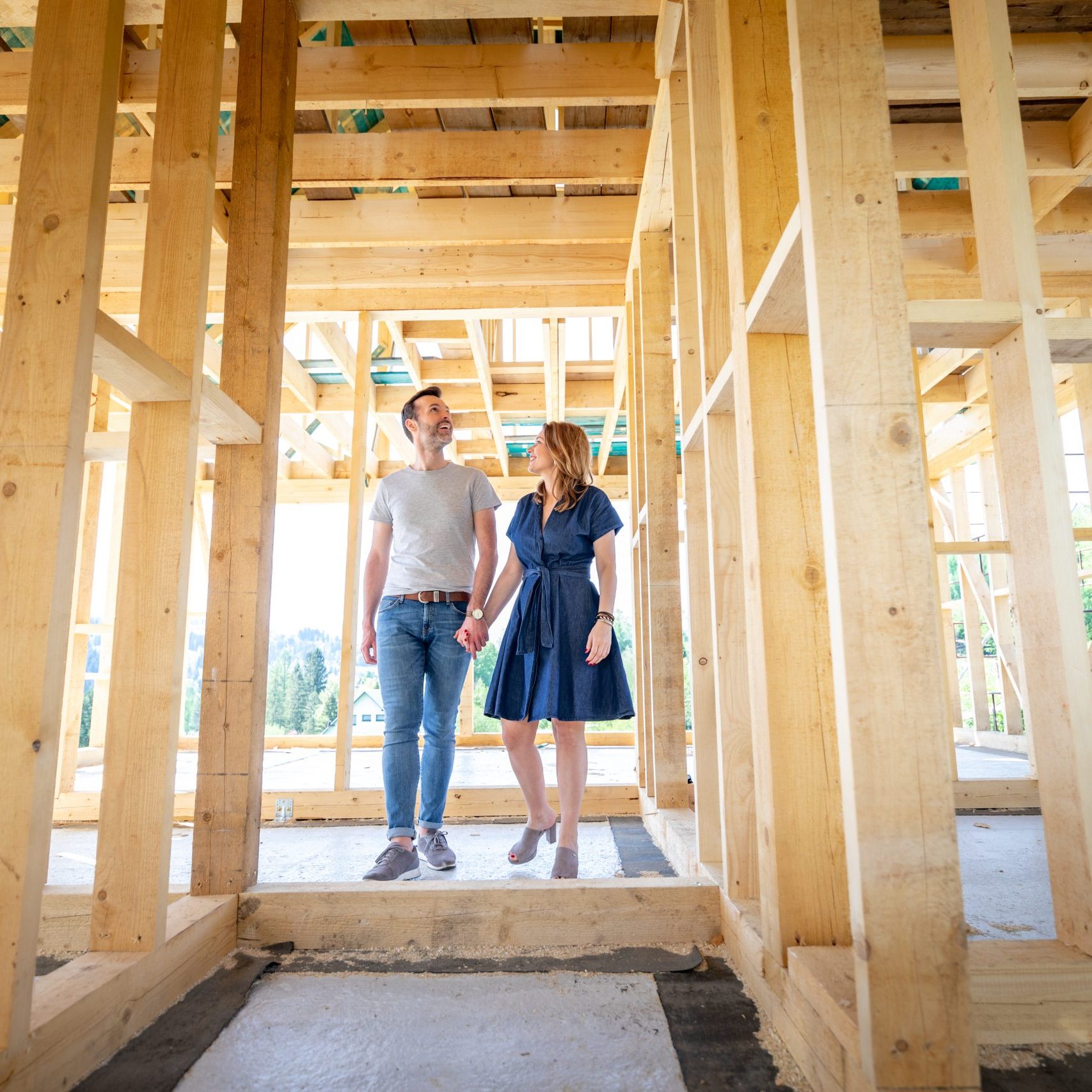 Young Couple Building Their Dream Home