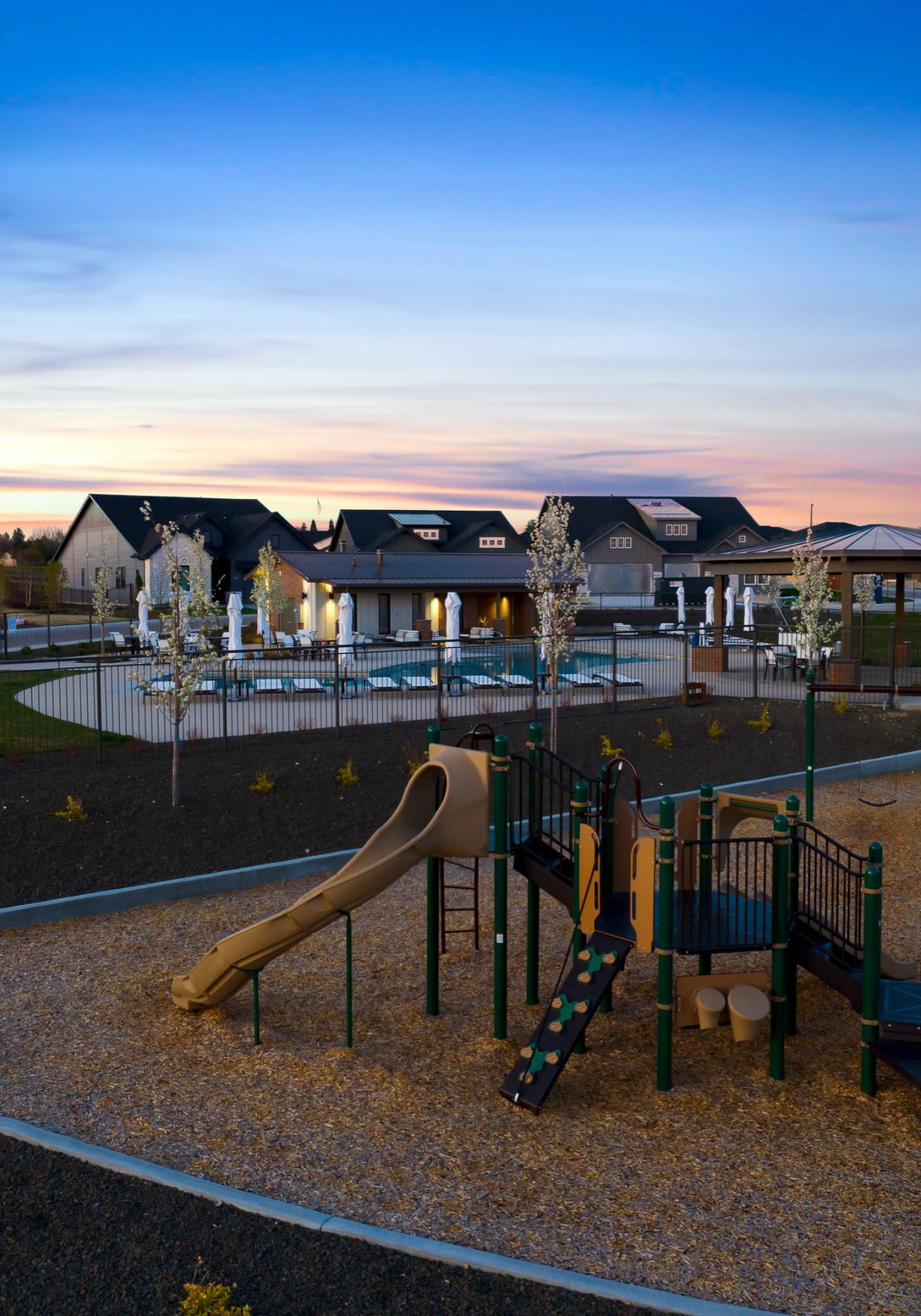 Valor Community Playground at Twilight