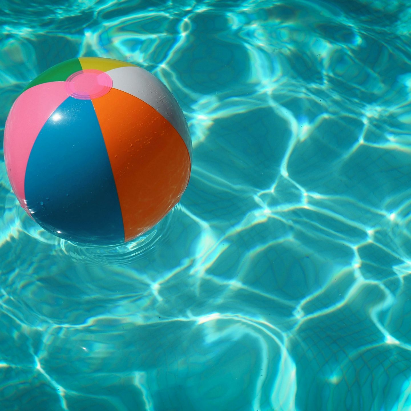 Pool with beach ball